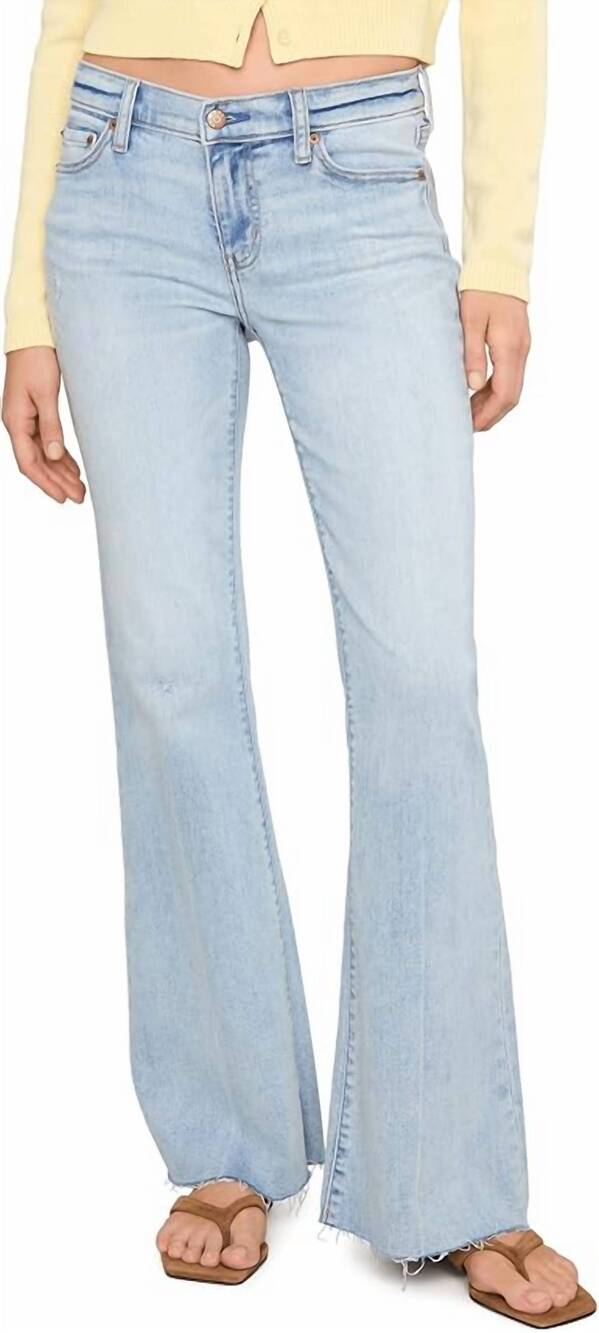 NEW DAZE lowkey low rise flare jeans in wanted